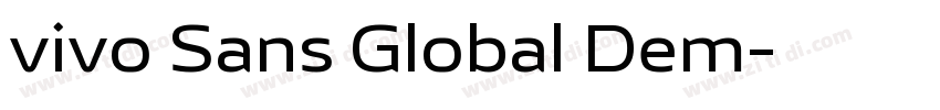 vivo Sans Global Dem字体转换 vivo Sans Global Dem字体转换